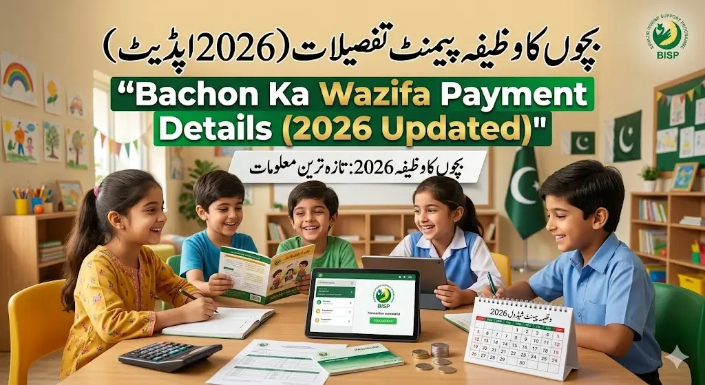 Bachon ka Wazifa Check Online by CNIC
